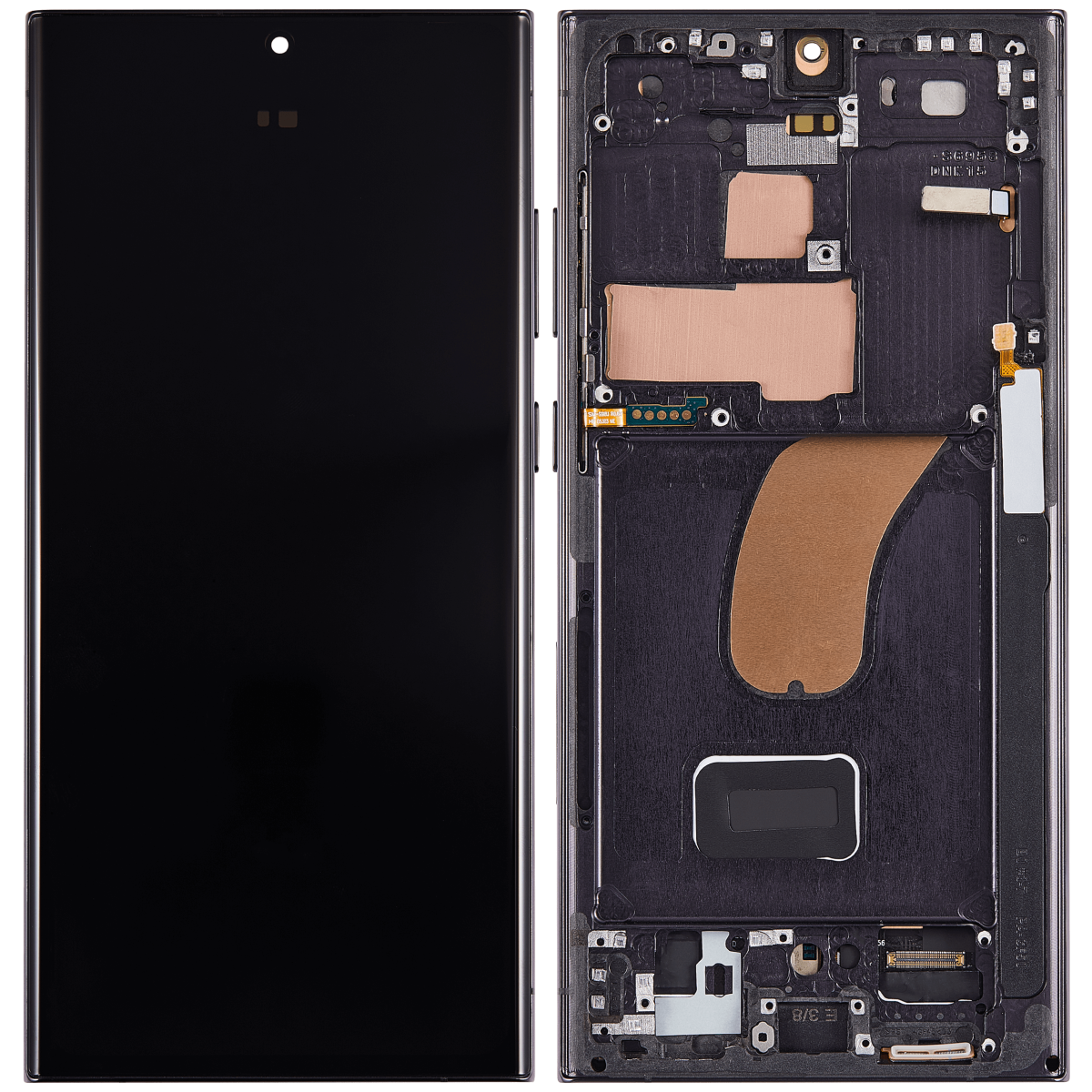 Samsung Galaxy S23 Ultra İle Uyumlu Çerçeveli Ekran Dokunmatik(Phantom Black) - Görsel 2