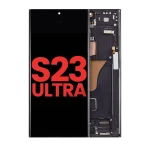 Samsung Galaxy S23 Ultra İle Uyumlu Çerçeveli Ekran Dokunmatik(Phantom Black)