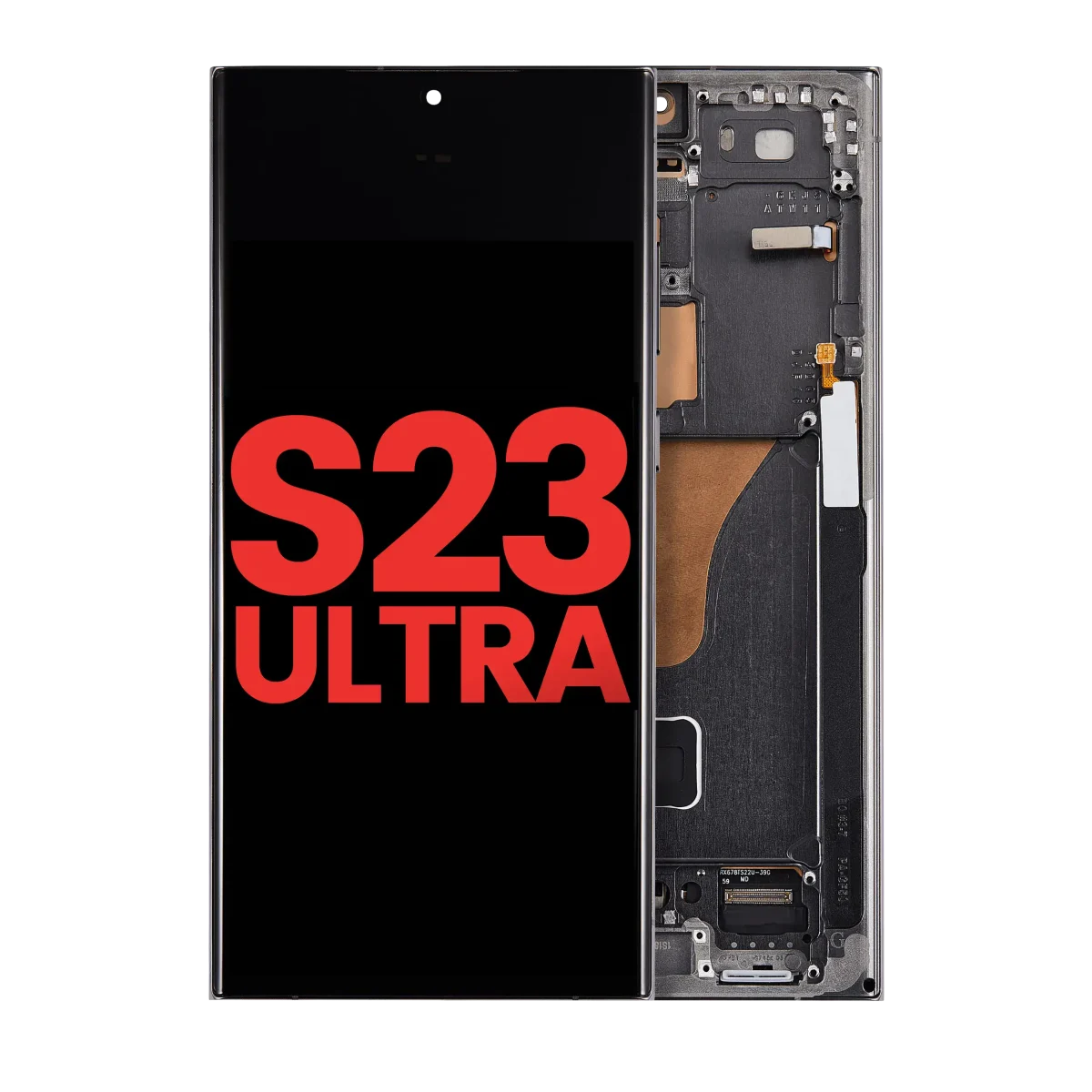 Samsung Galaxy S23 Ultra İle Uyumlu Çerçeveli Ekran Dokunmatik(Yeşil)