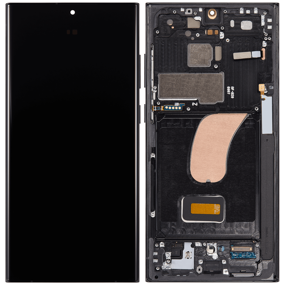 Samsung Galaxy S23 Ultra İle Uyumlu  Çerçeveli ekran Orijinal Ekranı Orijinal(Grafit Kırmızı) - Görsel 2