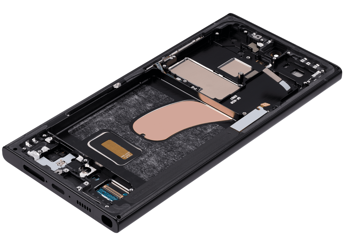 Samsung Galaxy S23 Ultra İle Uyumlu  Çerçeveli ekran Orijinal Ekranı Orijinal(Grafit Kırmızı) - Görsel 6