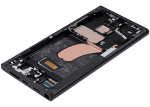 Samsung Galaxy S23 Ultra İle Uyumlu  Çerçeveli ekran Orijinal Ekranı Orijinal(Grafit Kırmızı) - Görsel 6