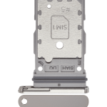 Samsung Galaxy S23 Ultra İle Uyumlu Çift Sim Kart Tepsisi (Krem)