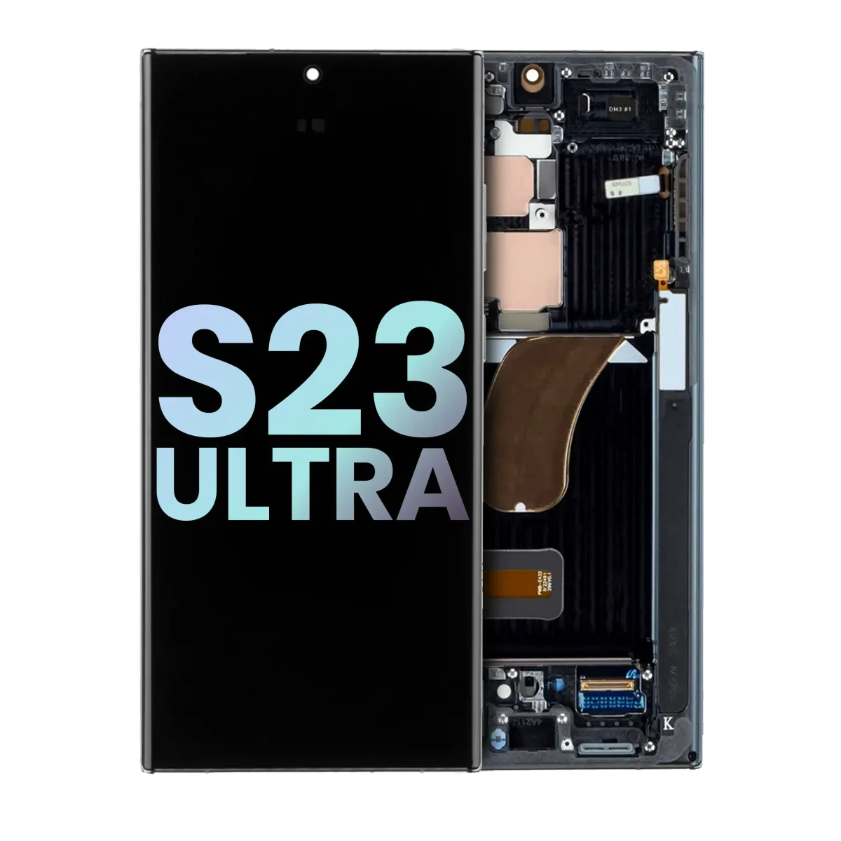 Samsung Galaxy S23 Ultra İle Uyumlu Orijinal Ekranı (Servis Paketi)(Grafit) Çerçeveli ekran Orijinal Ekranı - Görsel 4