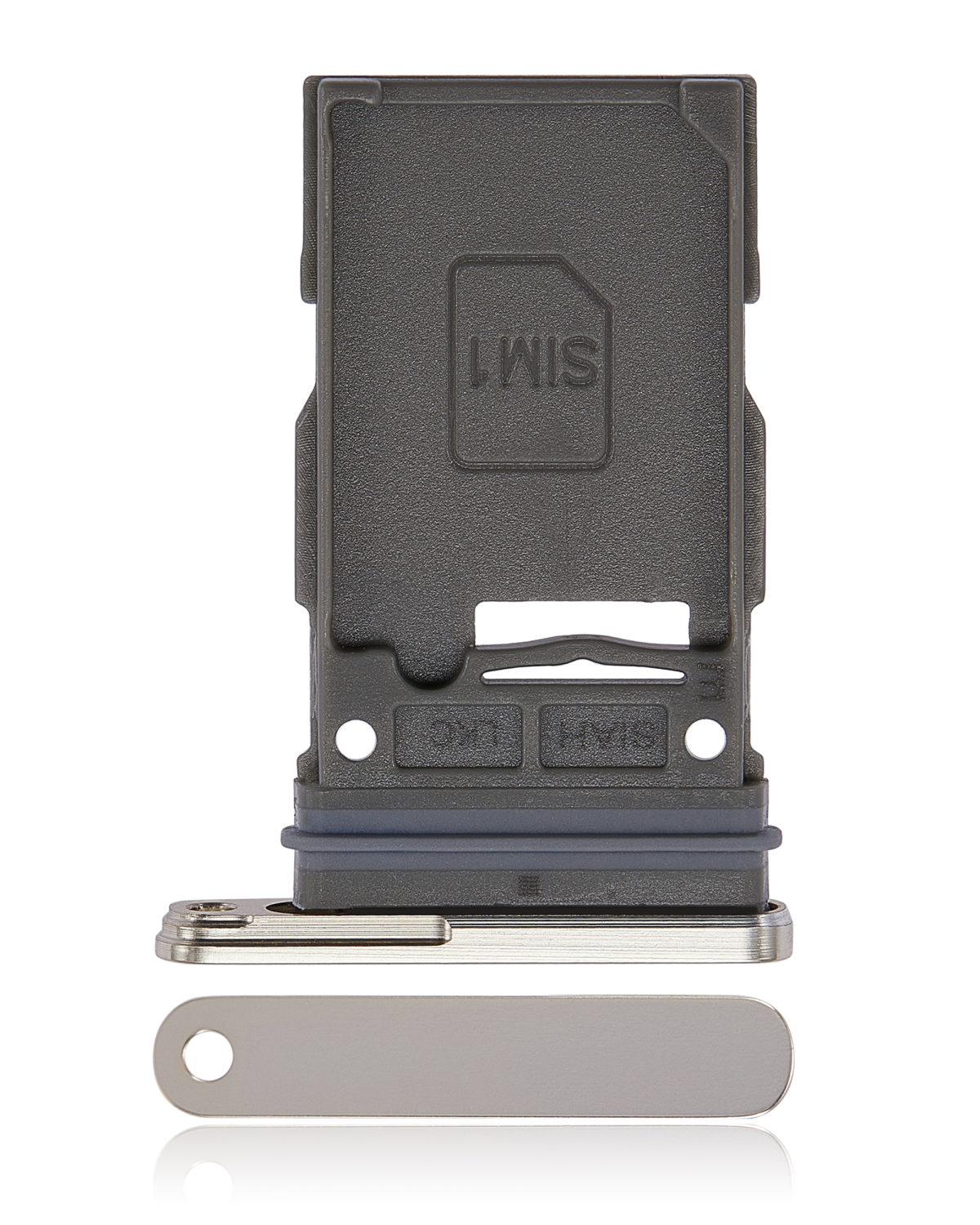 Samsung Galaxy S23 Ultra İle Uyumlu Tek Sim Kart Tepsisi (Krem)