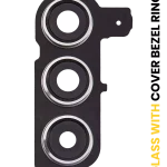 Samsung Galaxy S24 5G İle Uyumlu Arka Kamera Lensi Çerçeveli Halkalı (Mermer Gri)