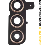 Samsung Galaxy S24 5G İle Uyumlu Arka Kamera Lensi Çerçeveli Halkalı Orijinal (Servis Paket) (Kumtaşı Turuncusu)