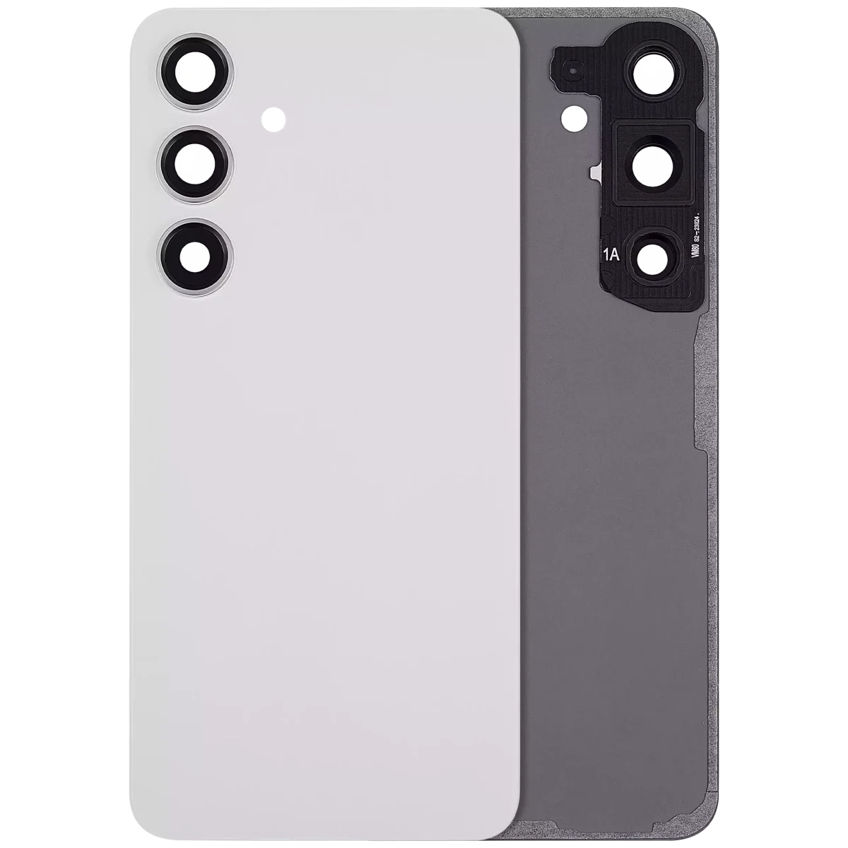 Samsung Galaxy S24 5G İle Uyumlu Arka Kapak Camı Kamera Lensiyle  (Aftermarket Plus) (Mermer Grisi) - Görsel 3