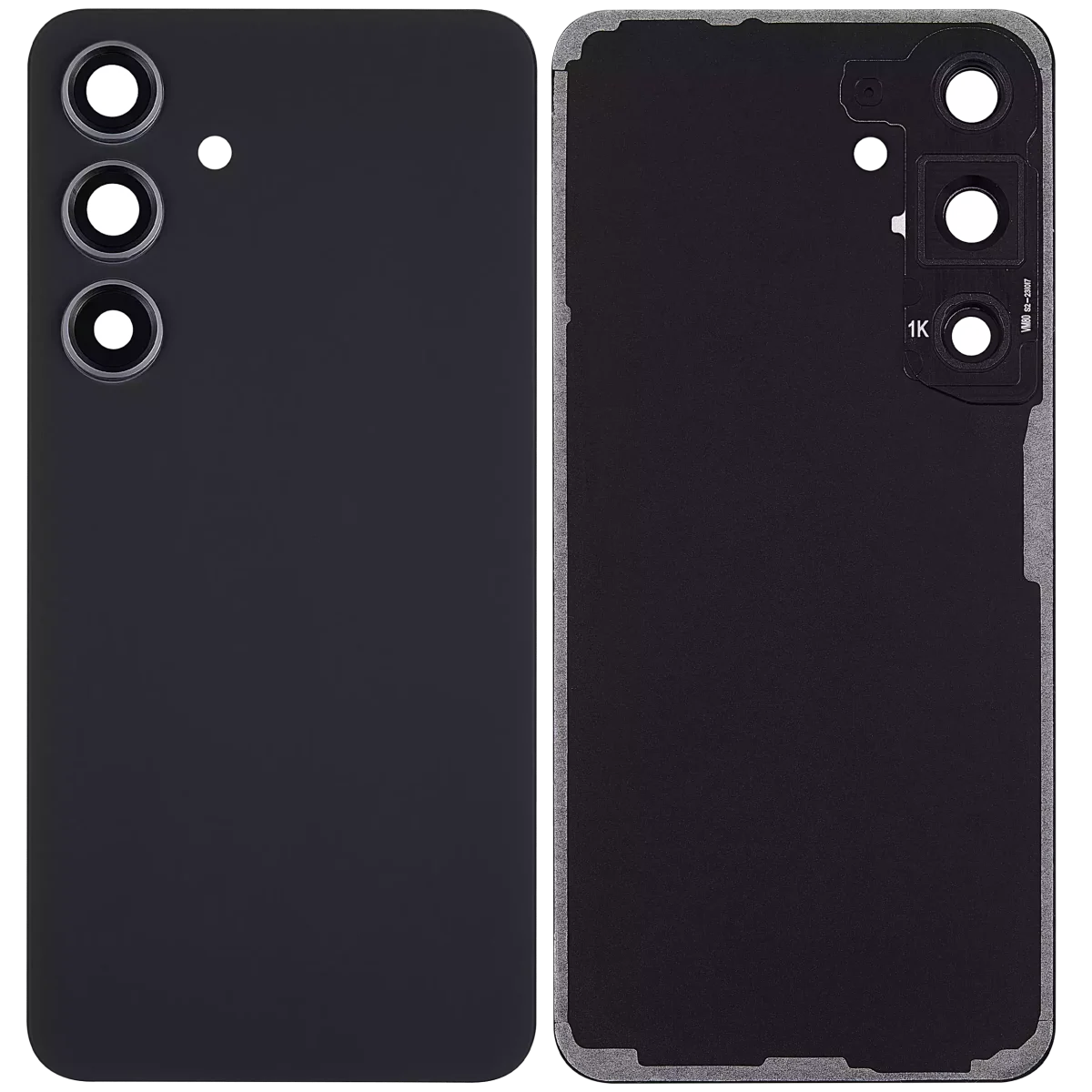 Samsung Galaxy S24 5G İle Uyumlu Arka Kapak Camı Kamera Lensiyle  (Aftermarket Plus) (Onyx Siyah) - Görsel 2
