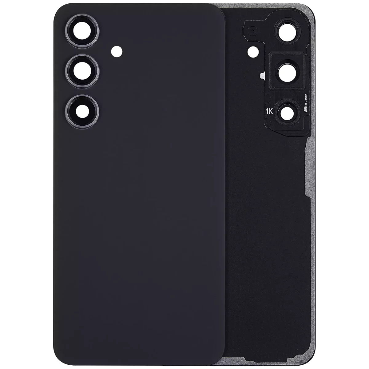 Samsung Galaxy S24 5G İle Uyumlu Arka Kapak Camı Kamera Lensiyle  (Aftermarket Plus) (Onyx Siyah) - Görsel 3