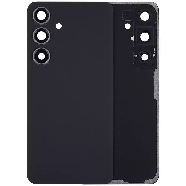 Samsung Galaxy S24 5G İle Uyumlu Arka Kapak Camı Kamera Lensiyle  (Aftermarket Plus) (Onyx Siyah)
