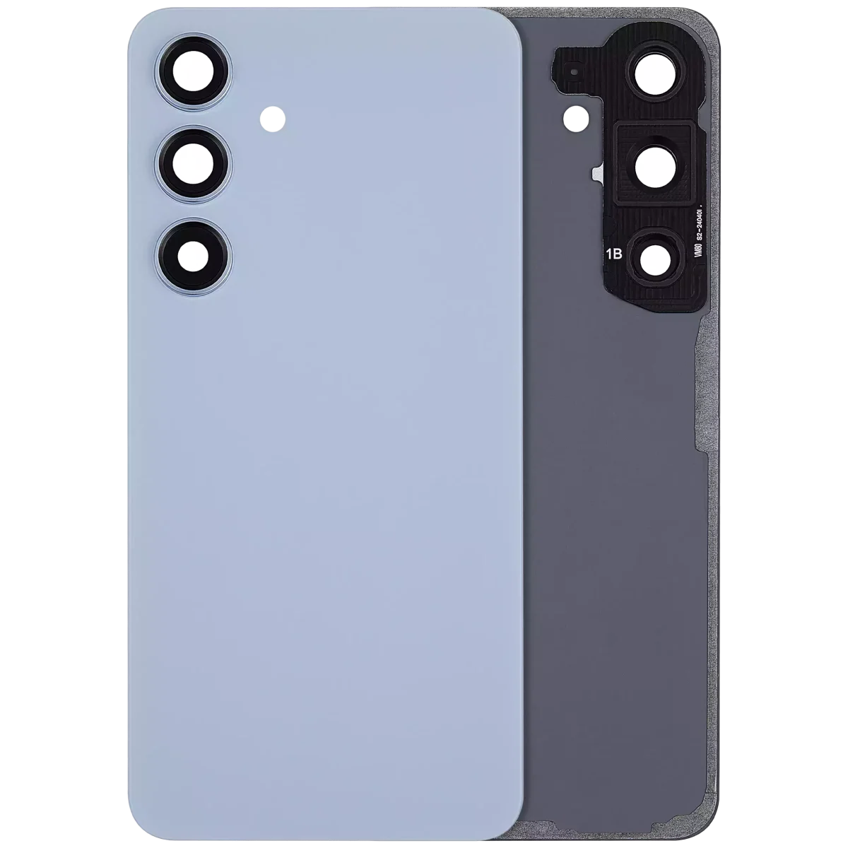 Samsung Galaxy S24 5G İle Uyumlu Arka Kapak Camı Kamera Lensiyle  (Safir Mavisi)