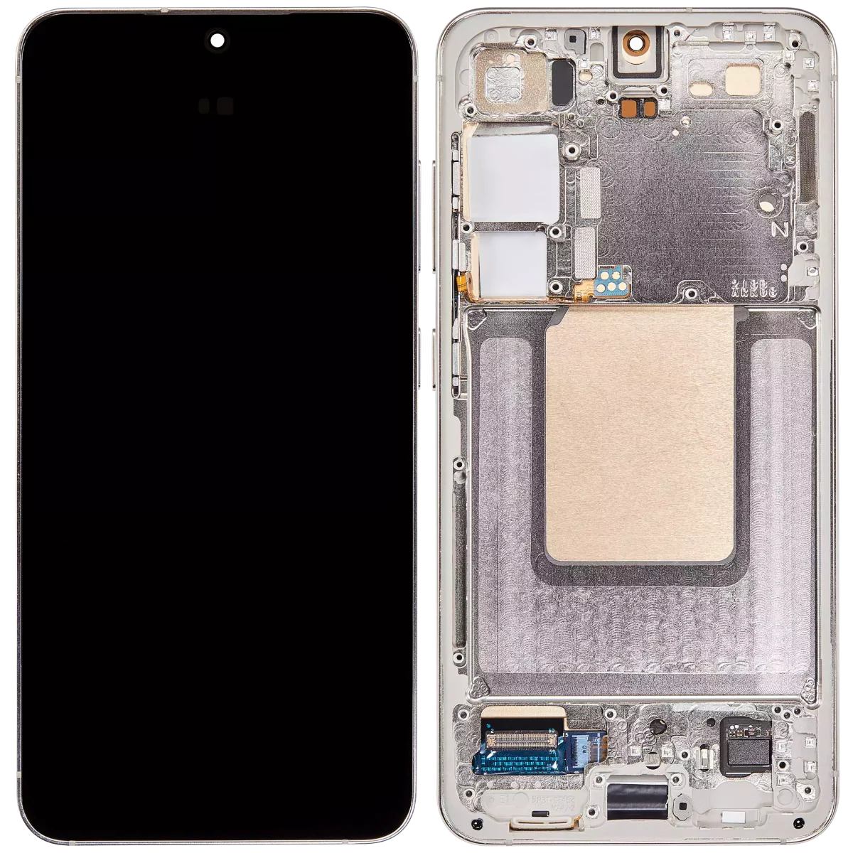 Samsung Galaxy S24 5G İle Uyumlu İçin Çerçeveli ekran - Orijinal (Amber Sarısı)  Orijinal Ekranı - Görsel 2