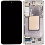 Samsung Galaxy S24 5G İle Uyumlu İçin Çerçeveli ekran - Orijinal (Amber Sarısı)  Orijinal Ekranı - Görsel 2