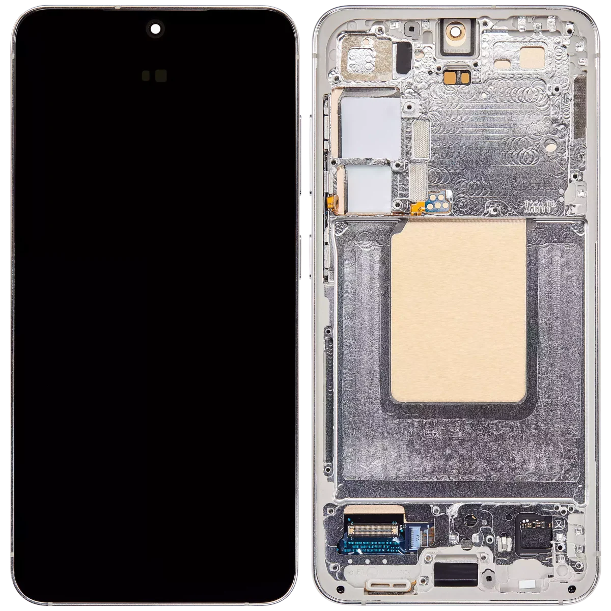 Samsung Galaxy S24 5G İle Uyumlu İçin Çerçeveli ekran - Orijinal (Mermer Grisi)  Orijinal Ekranı - Görsel 2