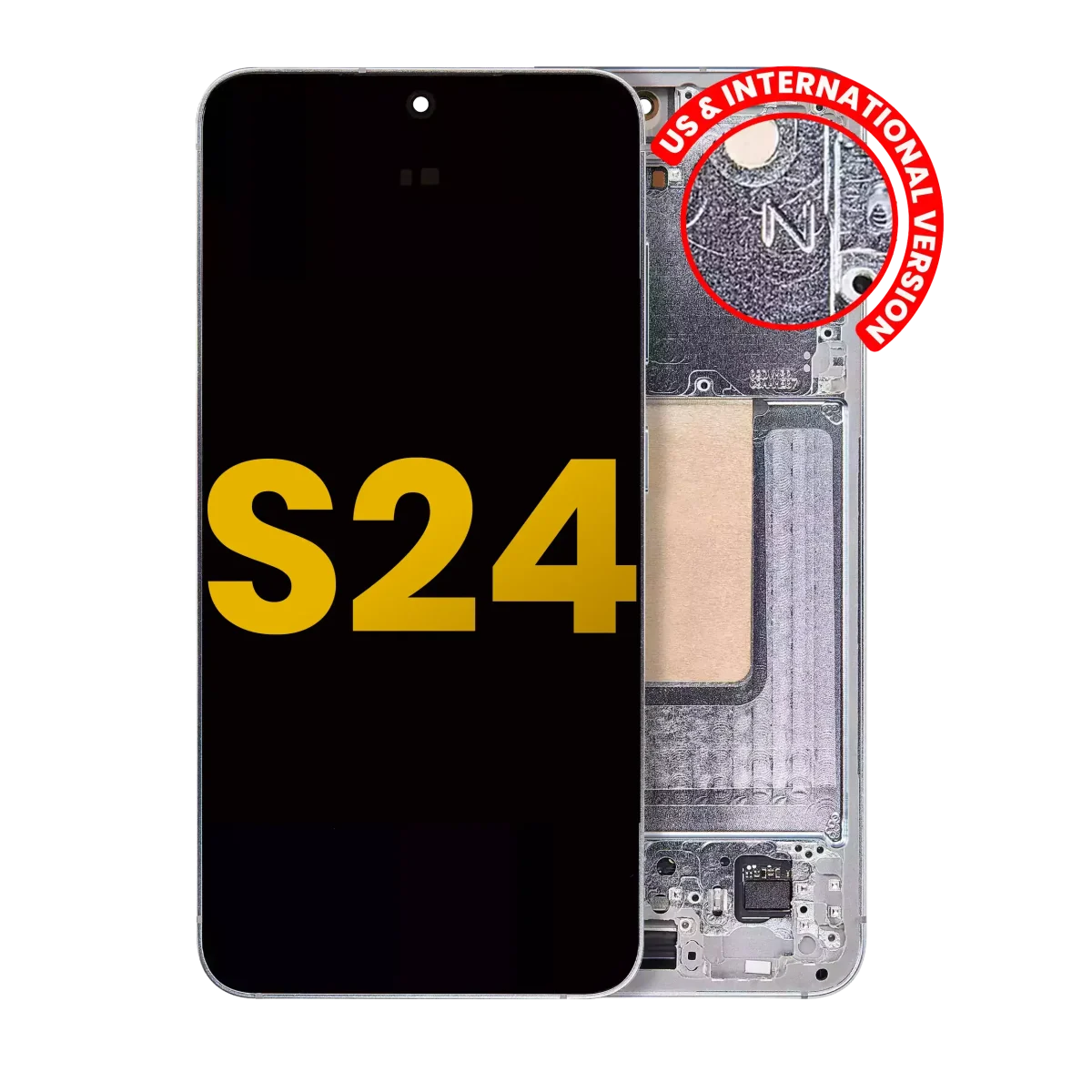 Samsung Galaxy S24 5G İle Uyumlu İçin Çerçeveli ekran - Orijinal (Safir Mavisi)  Orijinal Ekranı