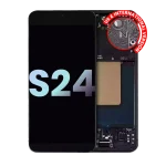 Samsung Galaxy S24 5G İle Uyumlu İçin Çerçeveli ekran - (Servis Paketi) (Onyx Siyahı)  Orijinal Ekranı