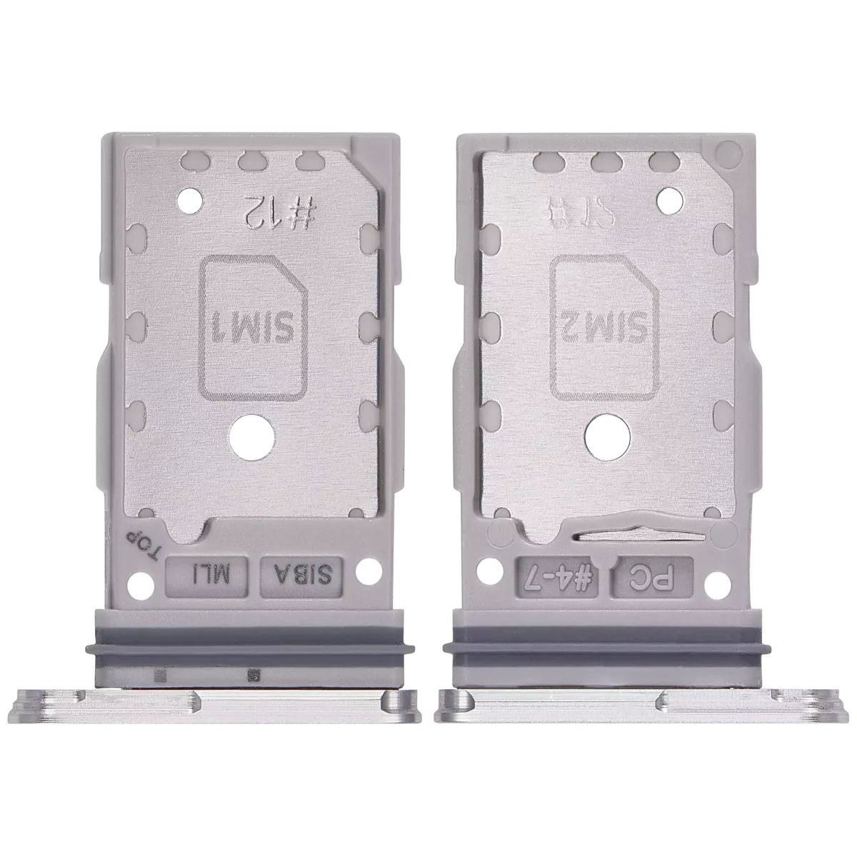 Samsung Galaxy S24 5G İle Uyumlu İle Uyumlu Çift Sim Kart Tepsisi S24 Plus 5G İle Uyumlu (Mermer Gri) - Görsel 2