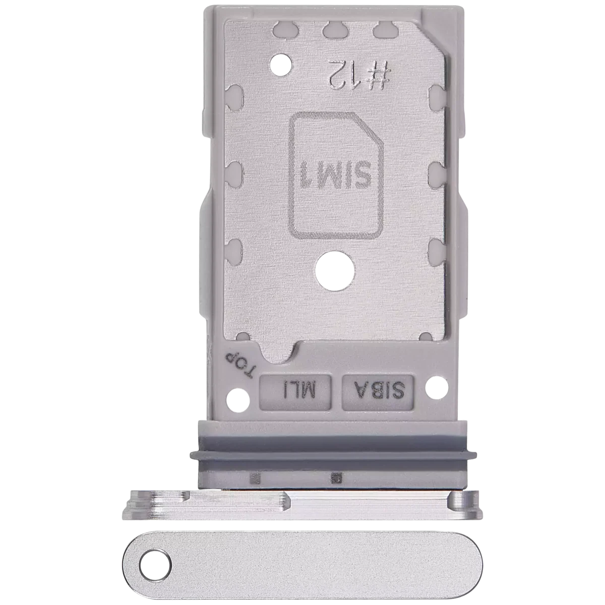 Samsung Galaxy S24 5G İle Uyumlu İle Uyumlu Çift Sim Kart Tepsisi S24 Plus 5G İle Uyumlu (Mermer Gri) - Görsel 3