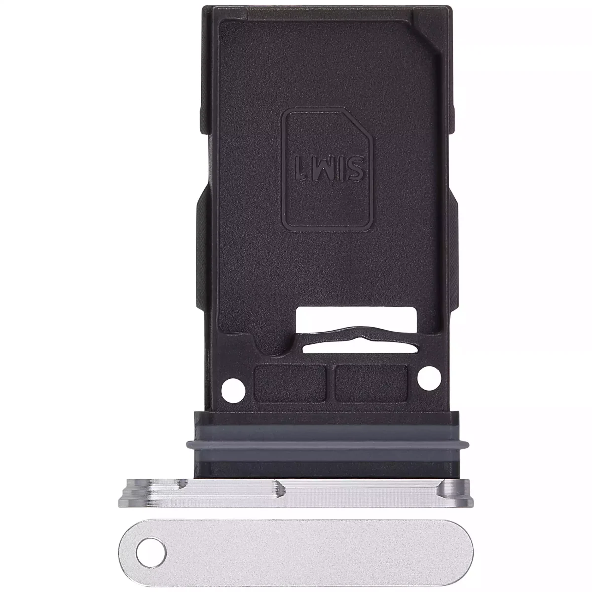 Samsung Galaxy S24 5G İle Uyumlu İle Uyumlu Tek Sim Kart Tepsisi S24 Plus 5G İle Uyumlu (Mermer Gri)