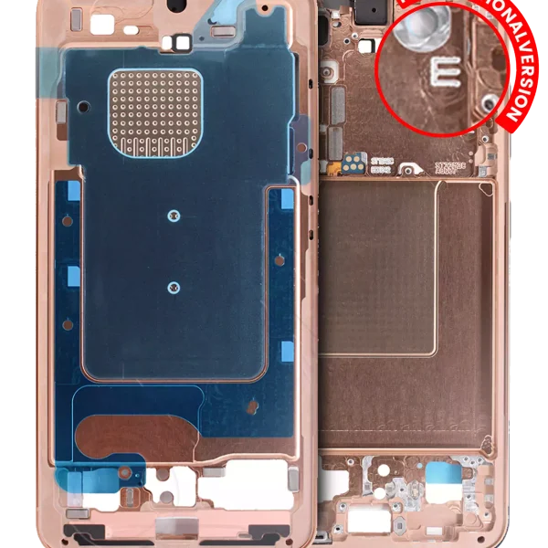 Samsung Galaxy S24 5G İle Uyumlu Orta Çerçeve Muhafaza (Uluslararası sürüm) (Servis Paketi) (Kumtaşı Turuncusu)