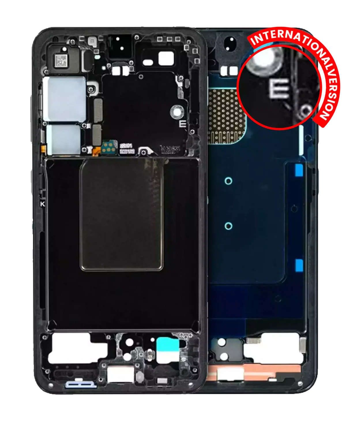 Samsung Galaxy S24 5G İle Uyumlu Orta Çerçeve Muhafaza (Uluslararası sürüm) (Servis Paketi) (Onyx Siyahı)