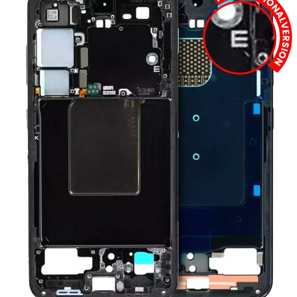 Samsung Galaxy S24 5G İle Uyumlu Orta Çerçeve Muhafaza (Uluslararası sürüm) (Servis Paketi) (Onyx Siyahı)