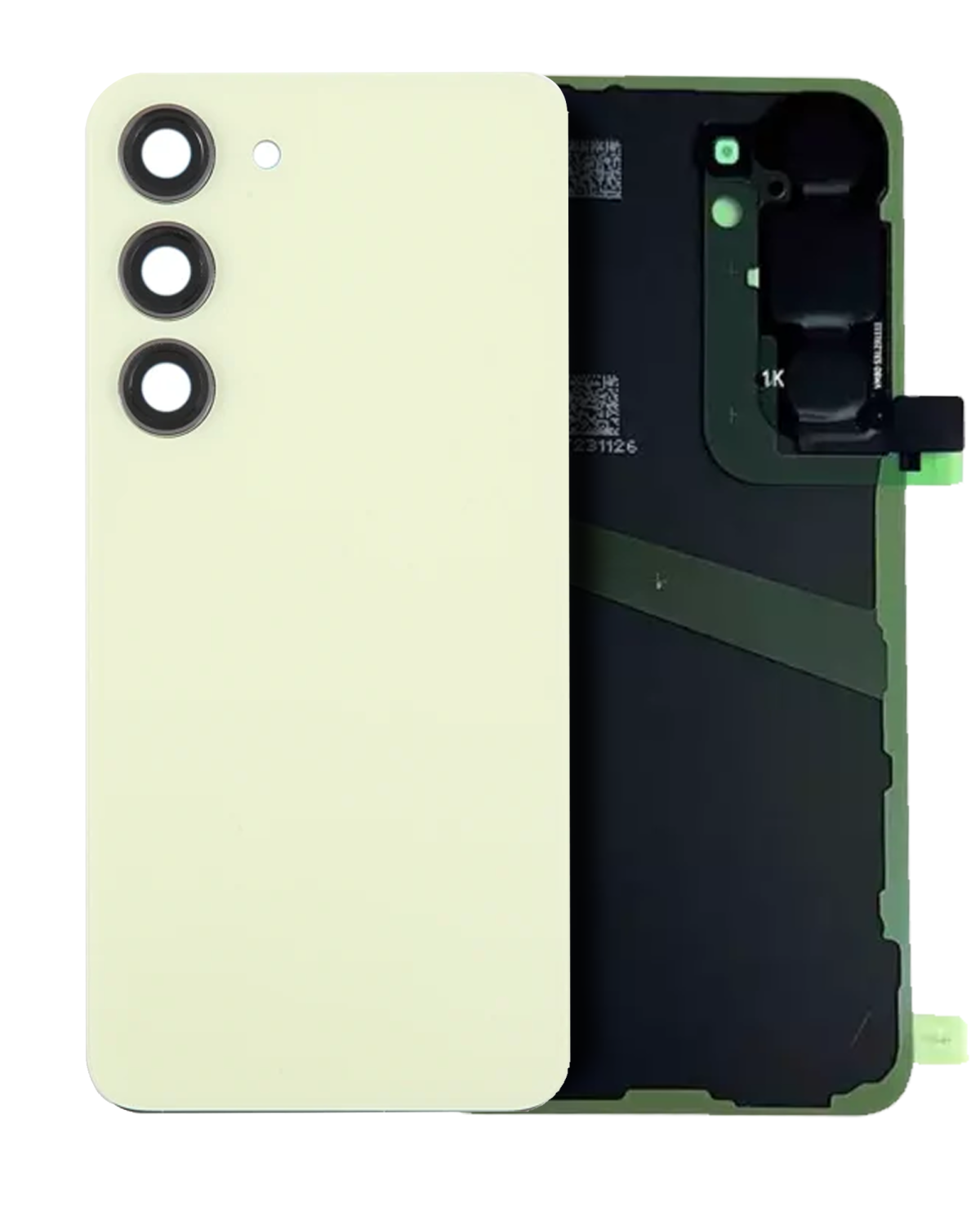 Samsung Galaxy S24 Arka İle Uyumlu Kapak Camı Kamera Lensiyle (Servis Paketi) (Amber Sarısı)