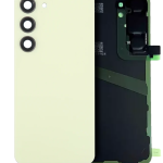 Samsung Galaxy S24 Arka İle Uyumlu Kapak Camı Kamera Lensiyle (Servis Paketi) (Amber Sarısı)