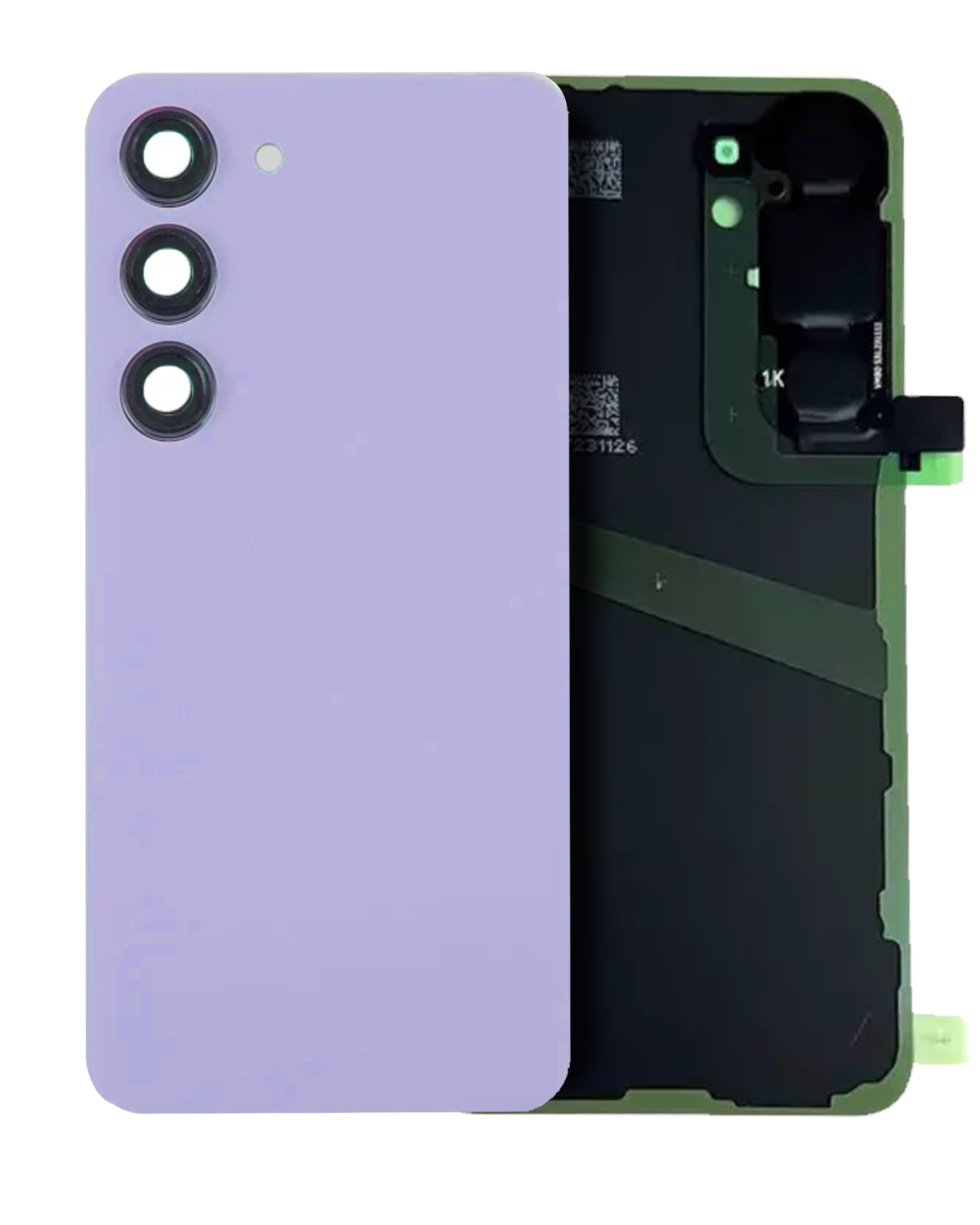 Samsung Galaxy S24 Arka İle Uyumlu Kapak Camı Kamera Lensiyle (Servis Paketi) (Kobalt Menekşe)