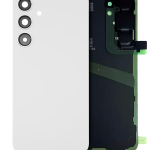 Samsung Galaxy S24 Arka İle Uyumlu Kapak Camı Kamera Lensiyle (Servis Paketi) (Mermer Grisi)