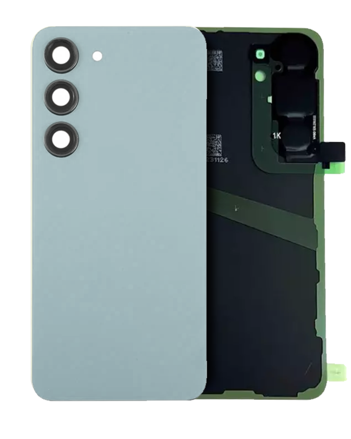 Samsung Galaxy S24 Arka İle Uyumlu Kapak Camı Kamera Lensiyle (Servis Paketi) (Safir Mavisi)