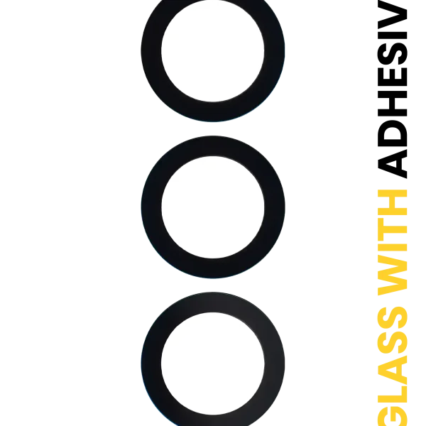 Samsung Galaxy S24 FE İle Uyumlu 5G Arka Kamera Lensi (Sadece Cam) Yapışkanlı (3 Parça Set)