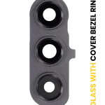 Samsung Galaxy S24 FE İle Uyumlu Arka Kamera Lensi Çerçeveli Halkalı 5G (Grafit)