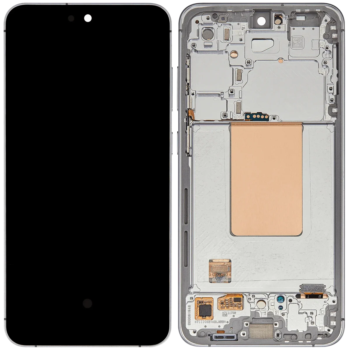 Samsung Galaxy S24 FE İle Uyumlu İçin Çerçeveli ekran 5G - Orijinal (Gri)  Orijinal Ekranı - Görsel 2