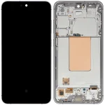 Samsung Galaxy S24 FE İle Uyumlu İçin Çerçeveli ekran 5G - Orijinal (Gri)  Orijinal Ekranı - Görsel 2