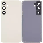 Samsung Galaxy S24 Plus İle Uyumlu 5G Arka Kapak Camı Kamera Lensli  (Amber Sarısı) - Görsel 2