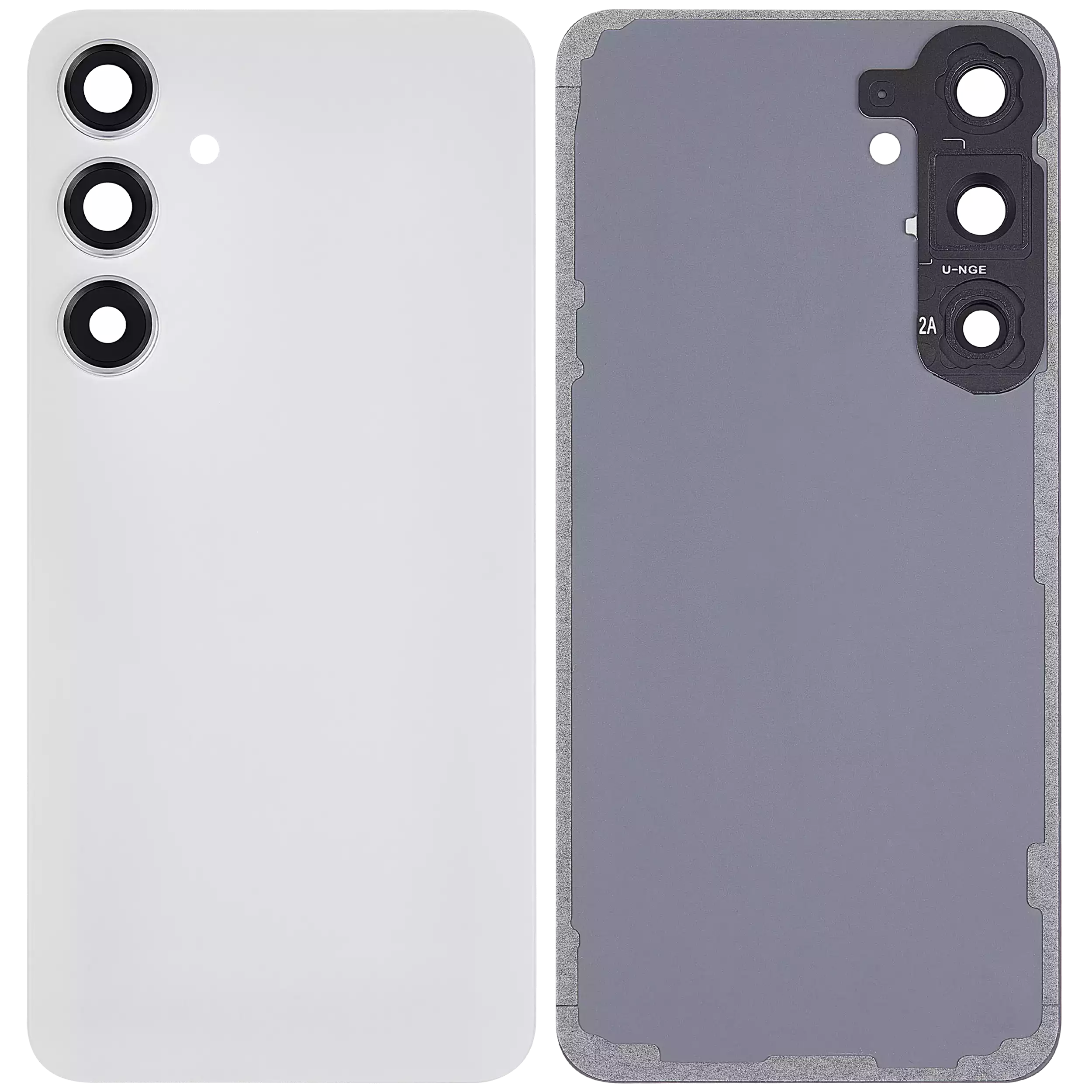 Samsung-Galaxy-S24-Plus-Ile-Uyumlu-5G-Arka-Kapak-Cami-Kamera-Lensli-Mermer-Gri-1 Samsung Galaxy S24 Plus İle Uyumlu 5G Arka Kapak Camı Kamera Lensli  (Mermer Gri) - Görsel 2