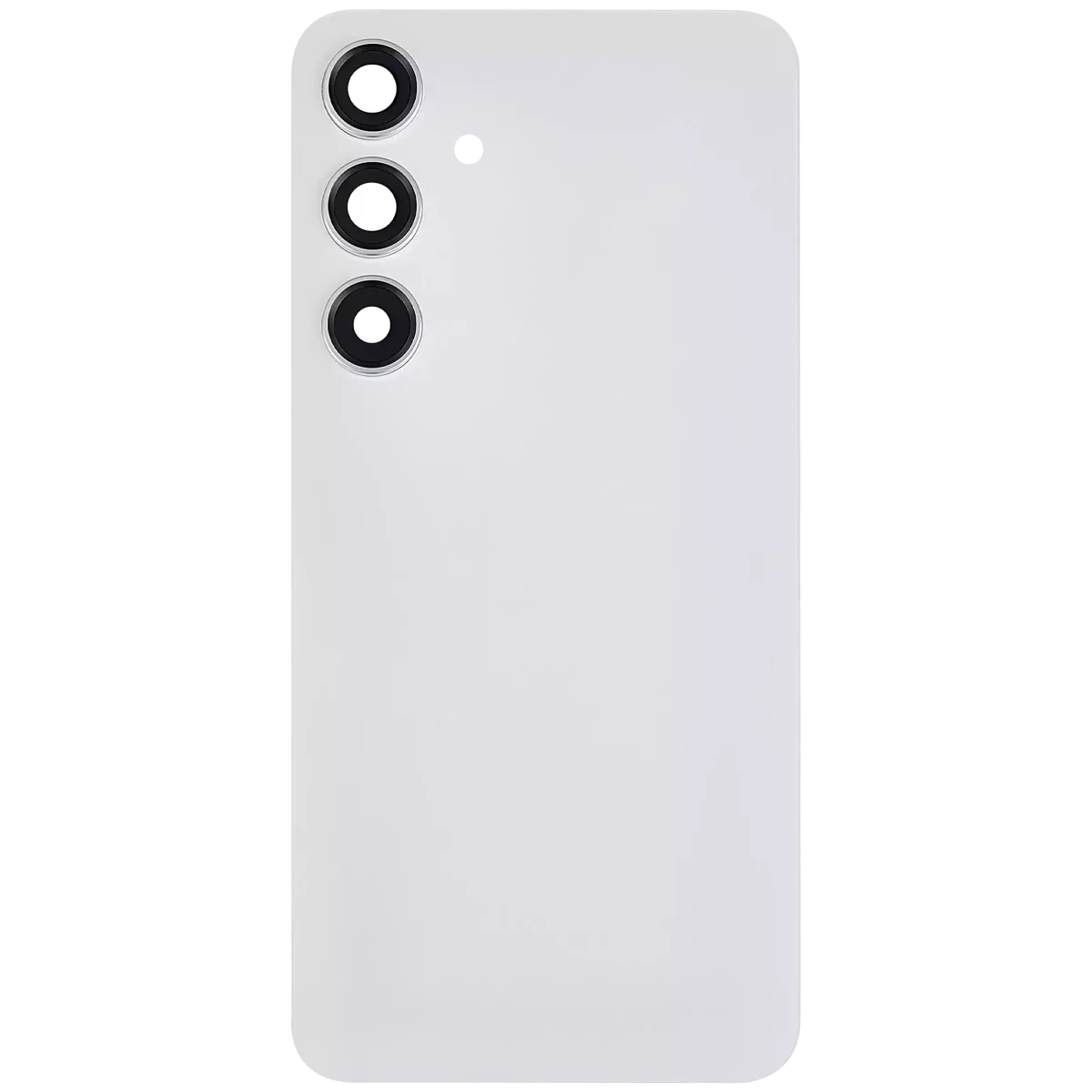 Samsung Galaxy S24 Plus İle Uyumlu 5G Arka Kapak Camı Kamera Lensli  (Mermer Gri) - Görsel 4