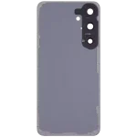 Samsung Galaxy S24 Plus İle Uyumlu 5G Arka Kapak Camı Kamera Lensli  (Mermer Gri) - Görsel 5