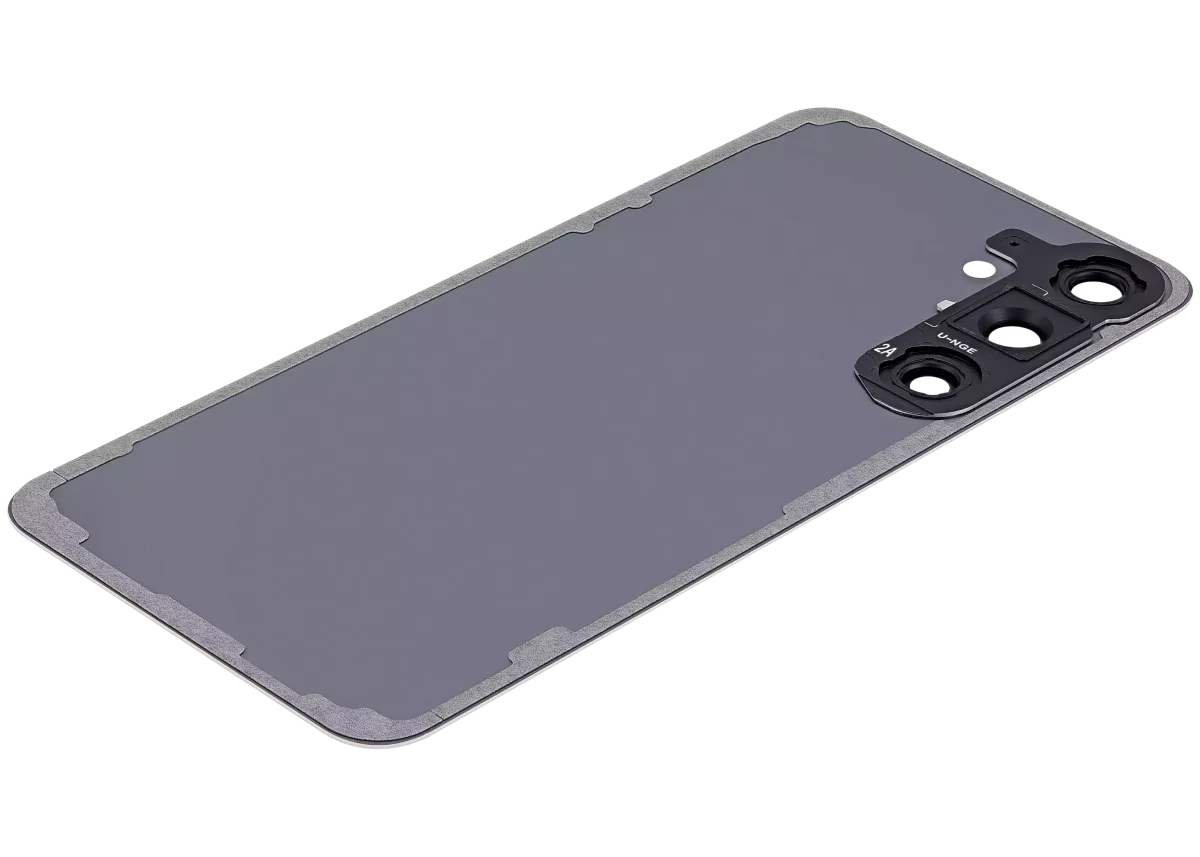 Samsung Galaxy S24 Plus İle Uyumlu 5G Arka Kapak Camı Kamera Lensli  (Mermer Gri) - Görsel 7