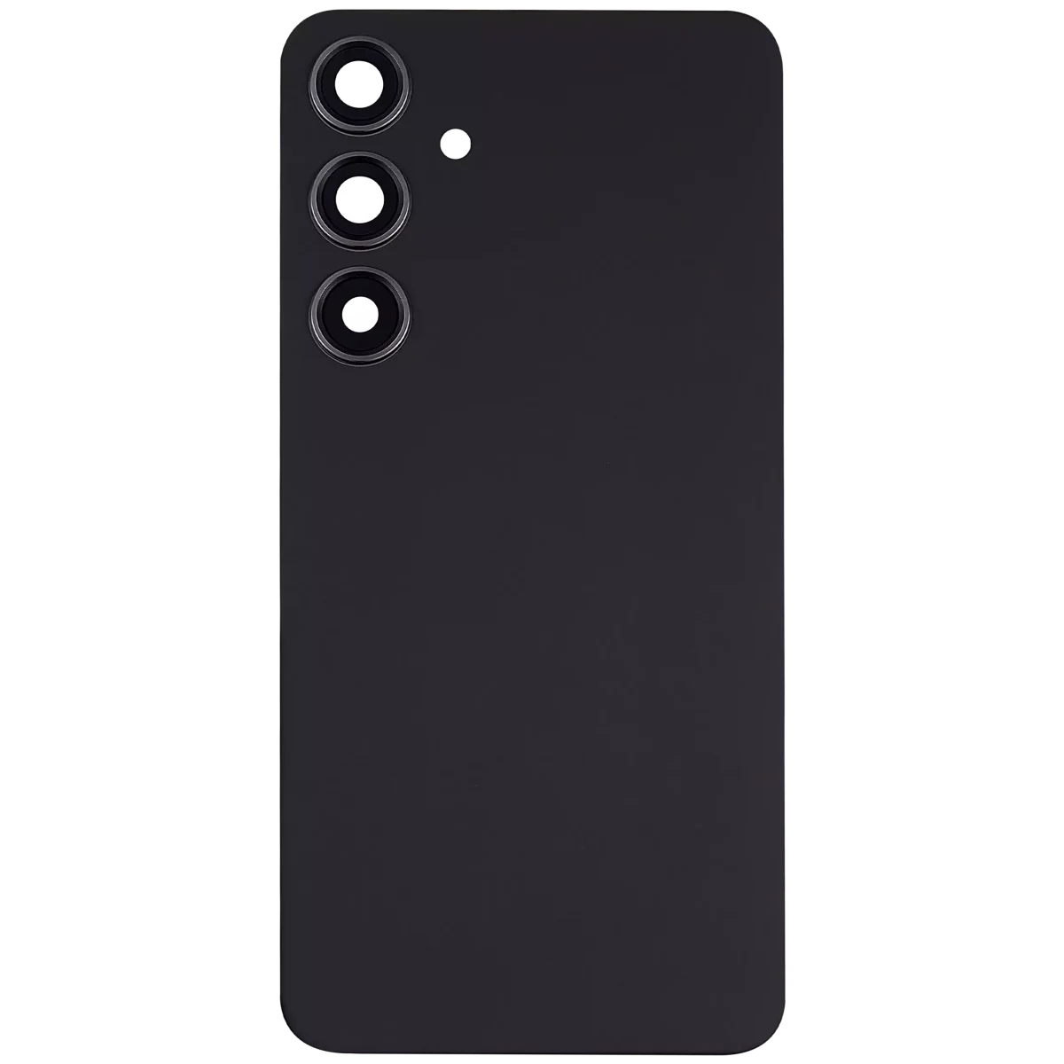 Samsung Galaxy S24 Plus İle Uyumlu 5G Arka Kapak Camı Kamera Lensli  (Onyx Siyah) - Görsel 4
