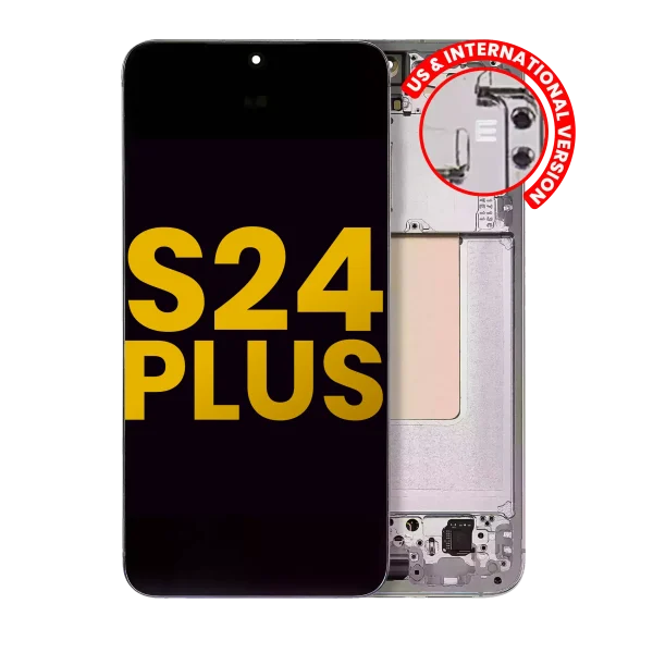 Samsung Galaxy S24 Plus İle Uyumlu 5G - Çerçeveli ekran Orijinal Ekranı Orijinal (Yeşim Yeşili)