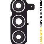 Samsung Galaxy S24 Plus İle Uyumlu 5G (Mermer Gri) Kapaklı Arka Kamera Lensi Çerçeveli Halkalı