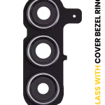 Samsung Galaxy S24 Plus İle Uyumlu 5G (Onyx Siyah) Kapaklı Arka Kamera Lensi Çerçeveli Halkalı