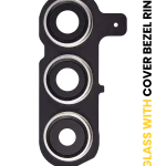 Samsung Galaxy S24 Plus İle Uyumlu Arka Kamera Lensi Çerçeveli Halkalı 5G Orijinal (Servis Paket) (Amber Sarısı)