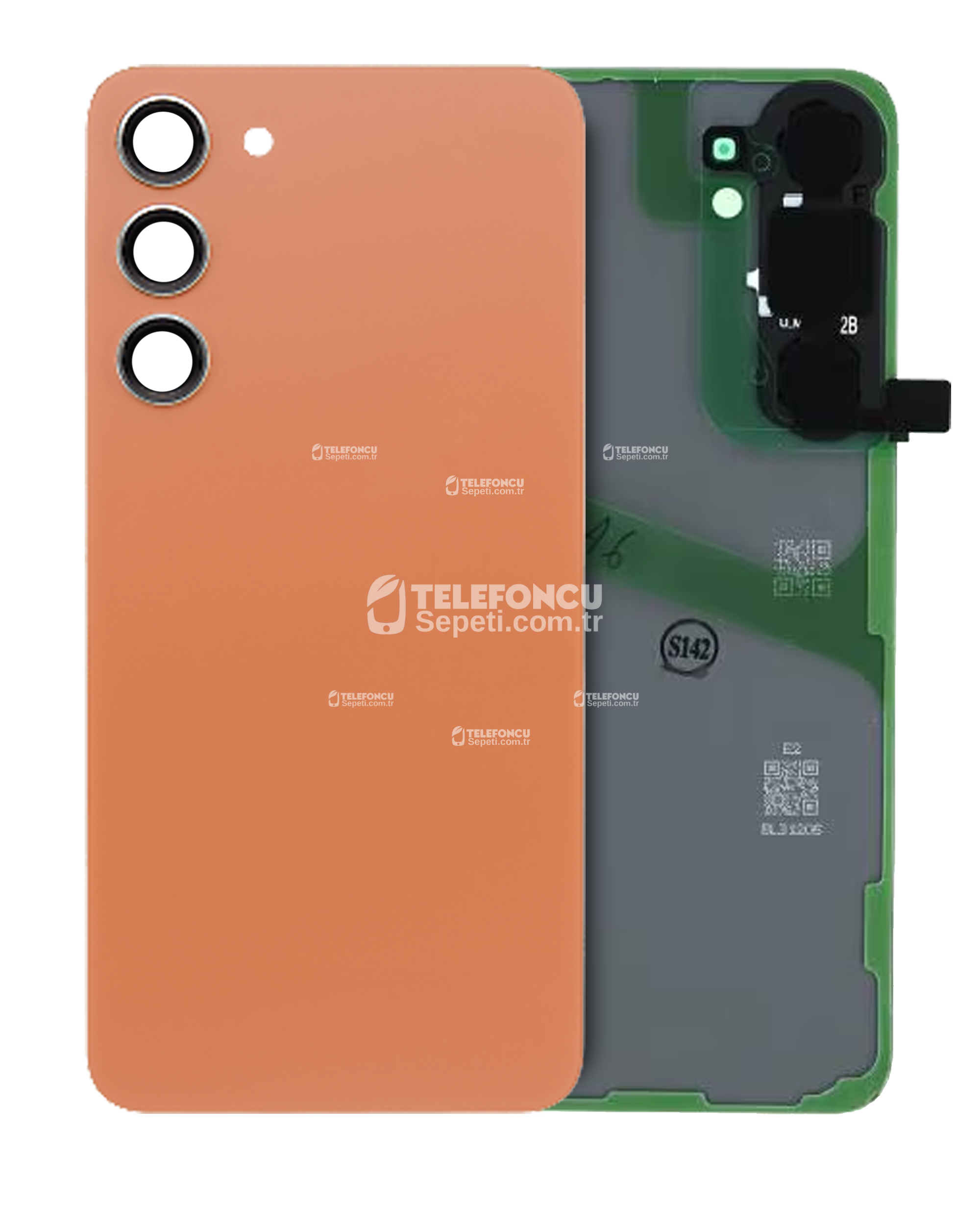 Samsung Galaxy S24 Plus İle Uyumlu Arka Kapak Camı Kamera Lensiyle (Servis Paketi) (Kumtaşı Turuncusu) Samsung Galaxy S24 Plus İle Uyumlu Arka Kapak Camı Kamera Lensiyle (Servis Paketi) (Kumtaşı Turuncusu)