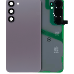 Samsung Galaxy S24 Plus İle Uyumlu Arka Kapak Camı Kamera Lensiyle Uyumlu (Servis Paketi) (Kobaltviolet)