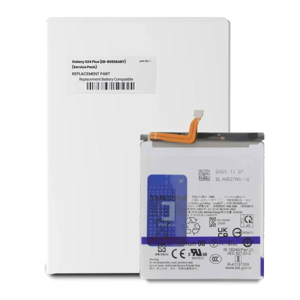 Samsung Galaxy S24 Plus İle Uyumlu Batarya Pil (EB-BS926ABY) (Servis Paketi)