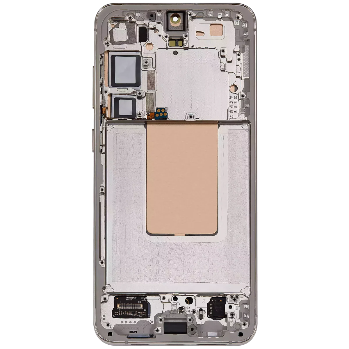 Samsung Galaxy S24 Plus İle Uyumlu İçin Çerçeveli ekran 5G - Orijinal (Amber Sarısı)  Orijinal Ekranı - Görsel 4